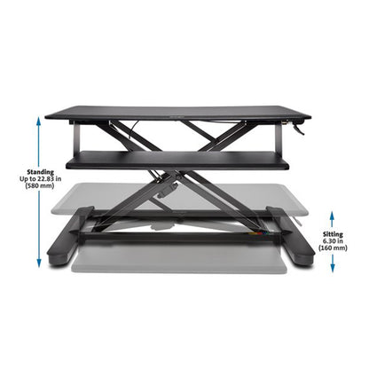 Sėdima-stovima darbo vieta KENSINGTON SmartFit, juoda sp.