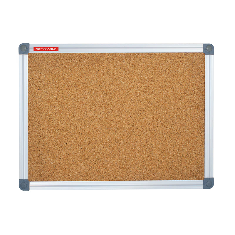 Cork board MEMOBE CLASSIC, 150x100 cm, aluminum frame