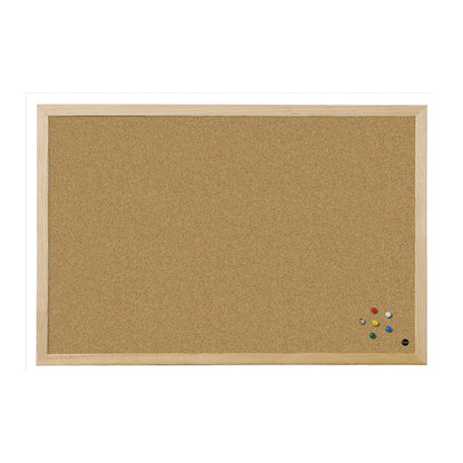 Cork board BI-OFFICE BUDGET 40x30, pine frame