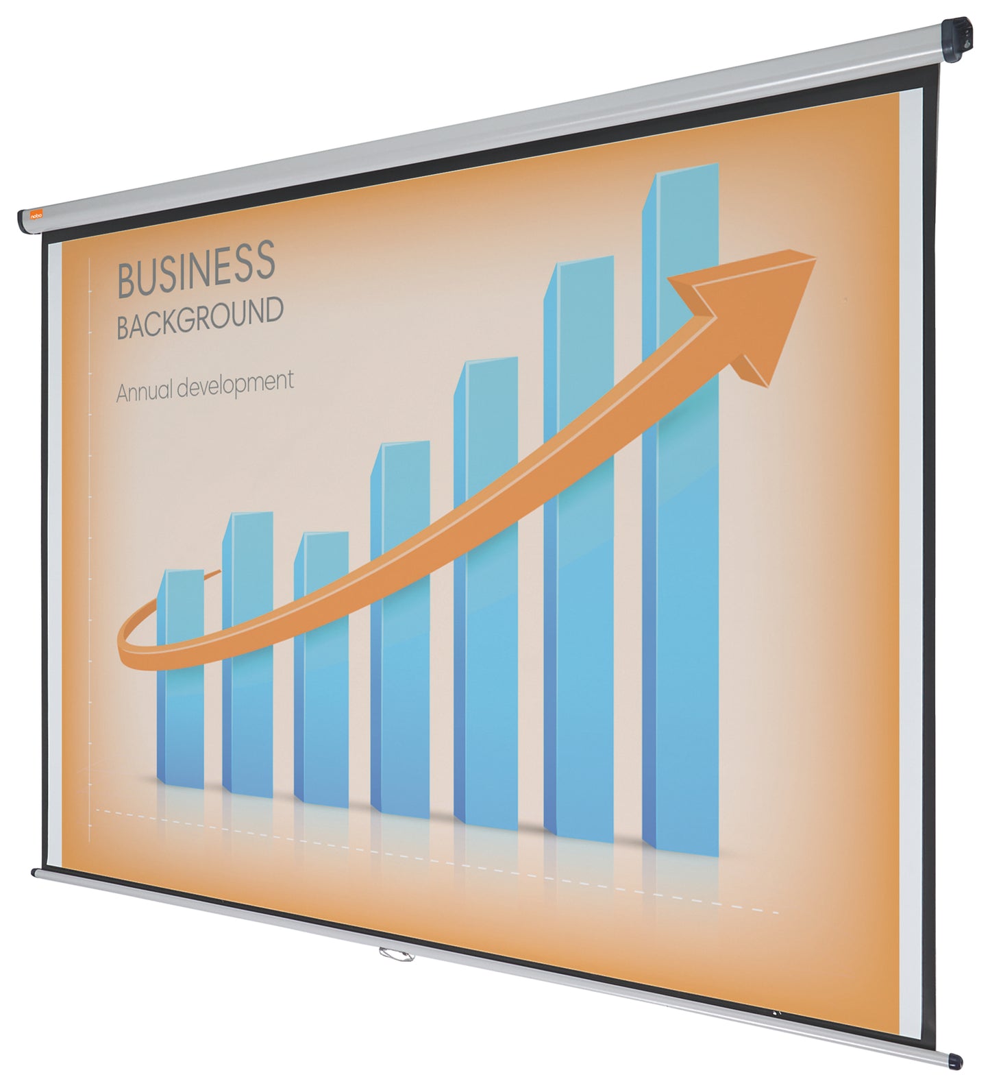 Sieninis projektoriaus ekranas NOBO, 240x181 cm, 4:3, baltas matinis
