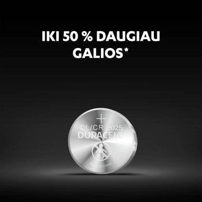 Baterijos DURACELL 2025, 2vnt.