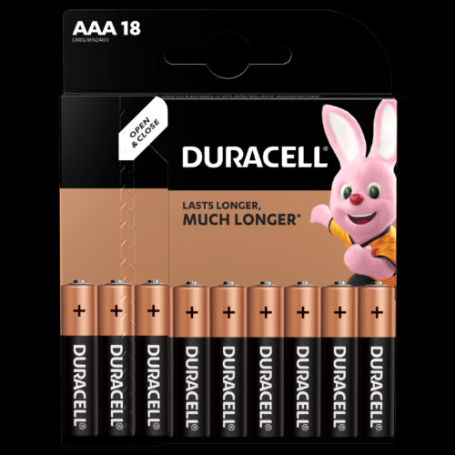 Baterijos DURACELL AAA, LR03 18 vnt