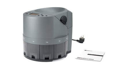 Automatinis Euro monetų skaičiavimo ir rūšiavimo aparatas SAFESCAN 1450, pilkos sp.