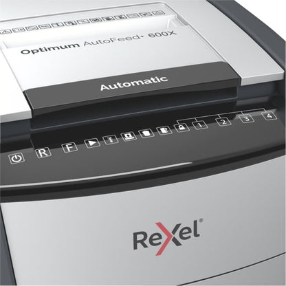 Automatinis dokumentų naikiklis Rexel Optimum Autofeed 600X, 4x36mm, P4, 110l