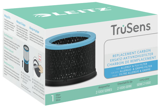 Pakaitinis anglies filtras Leitz TruSens Z-1000 mažam oro valytuvui, nuo alergijos ir gripo, 1 vnt.