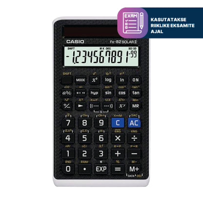 Mokslinis skaičiuotuvas CASIO FX-82Solar II, 19 x 70 x 121 mm