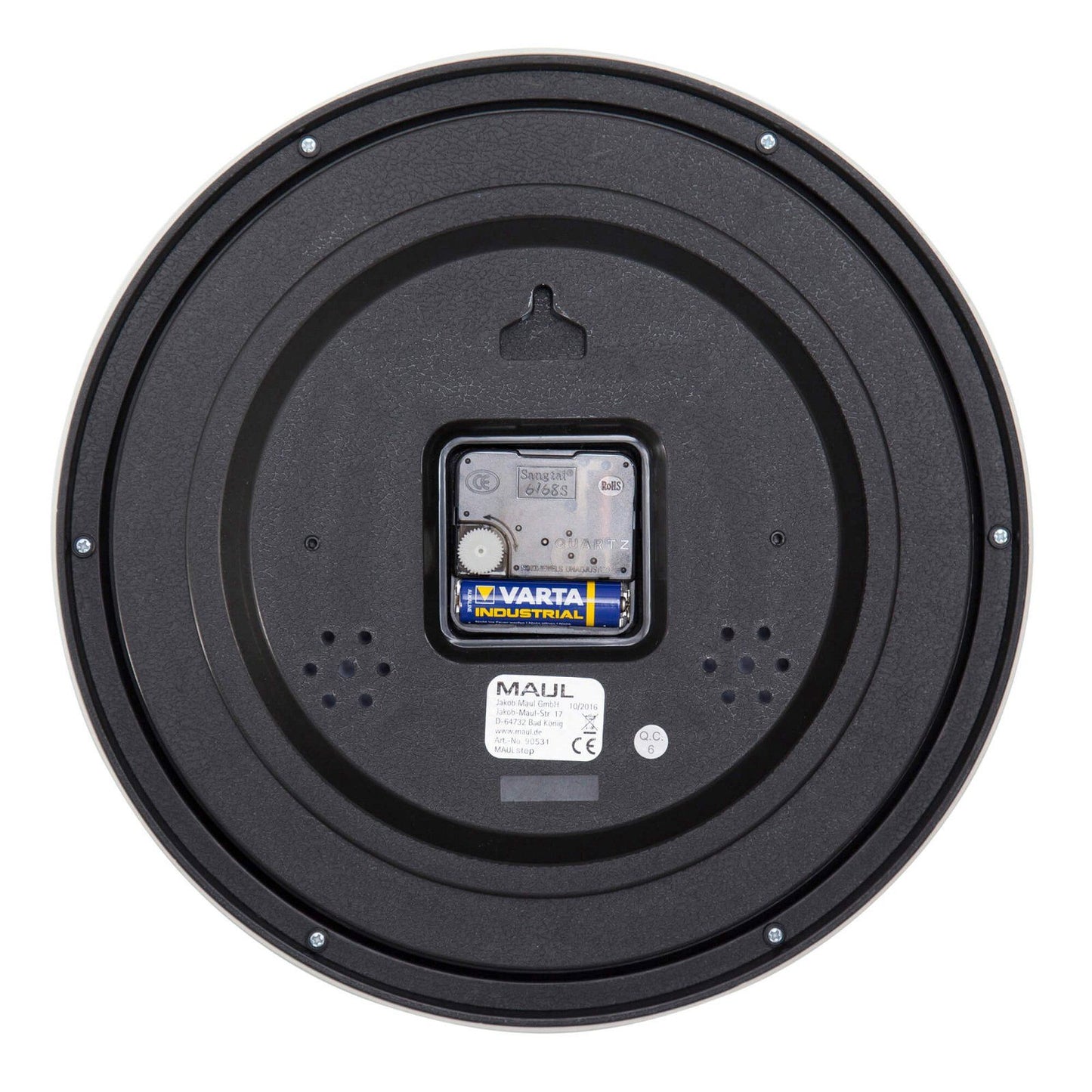 Sieninis laikrodis MAUL Step, skersmuo 40 cm, sidabro sp.