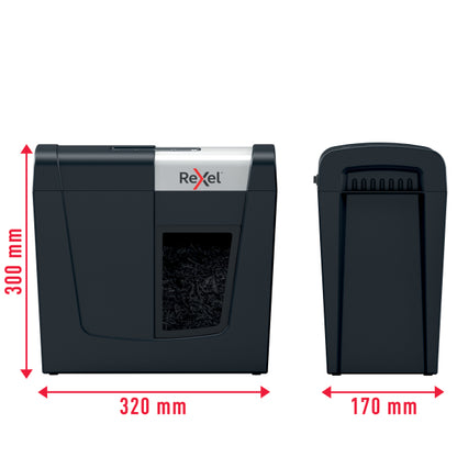 Dokumentų naikiklis Rexel Secure MC3, Whisper-Shred™, P-5, 2x15mm, 10L