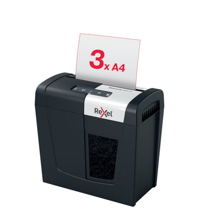Dokumentų naikiklis Rexel Secure MC3, Whisper-Shred™, P-5, 2x15mm, 10L