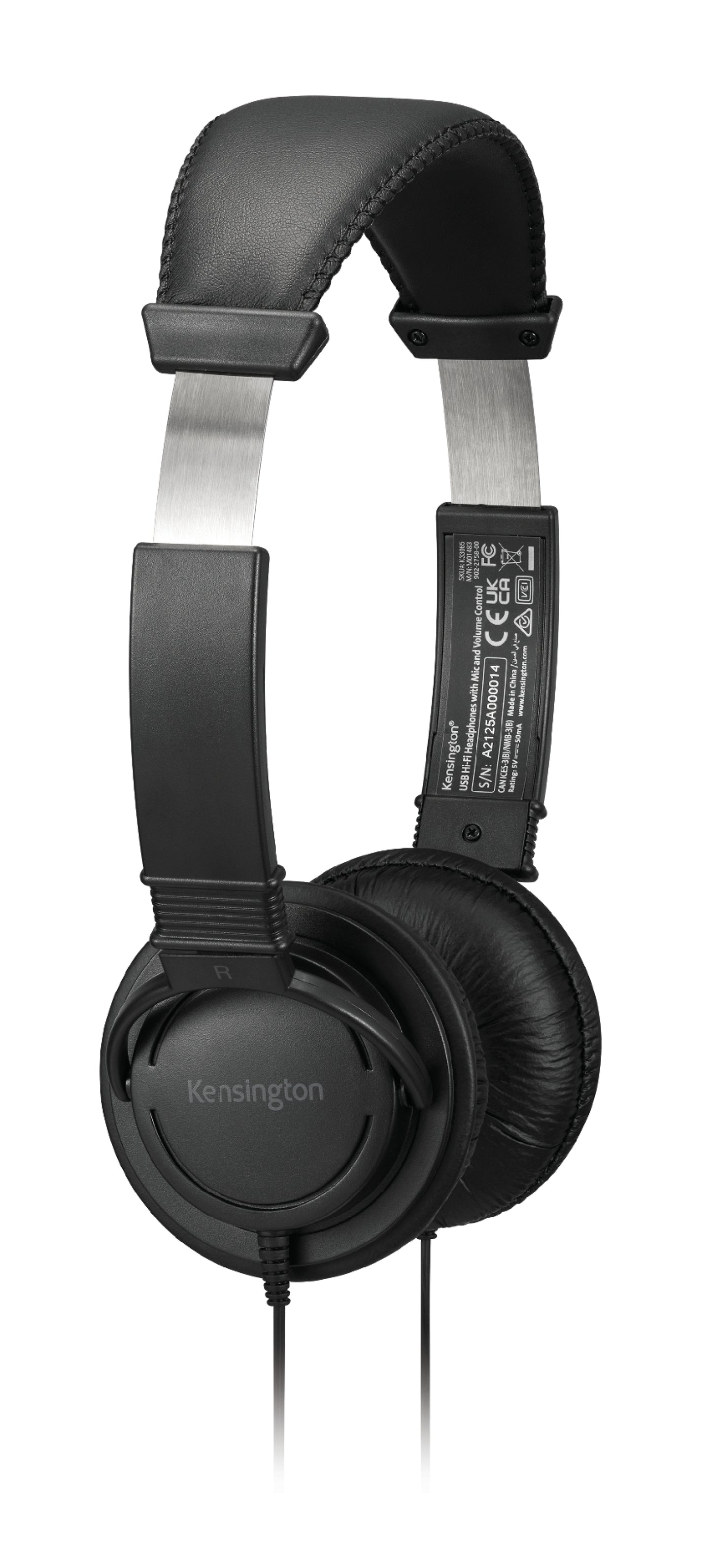 Klasikinės USB-A ausinės su mikrofonu ir garso valdymu