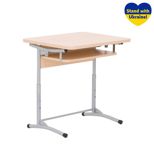 School desk NOWY STYL, E-172/1 ALU, single