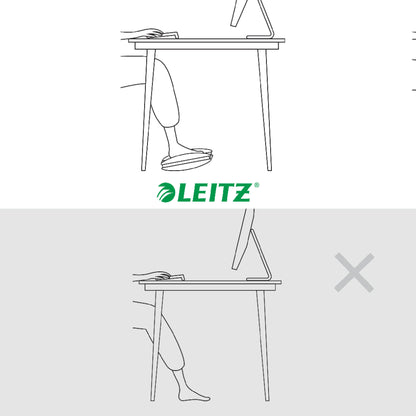 Kojų atrama Leitz Ergo, reguliuojama,  pilkos spalvos