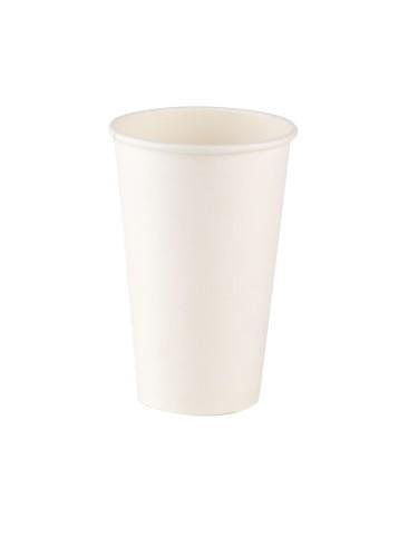 Disposable cups, paper, white, 236 ml, D 80 mm, 50 pcs.