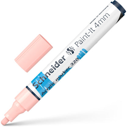 Acrylic marker SCHNEIDER Paint-it 320, 4 mm, apricot color.