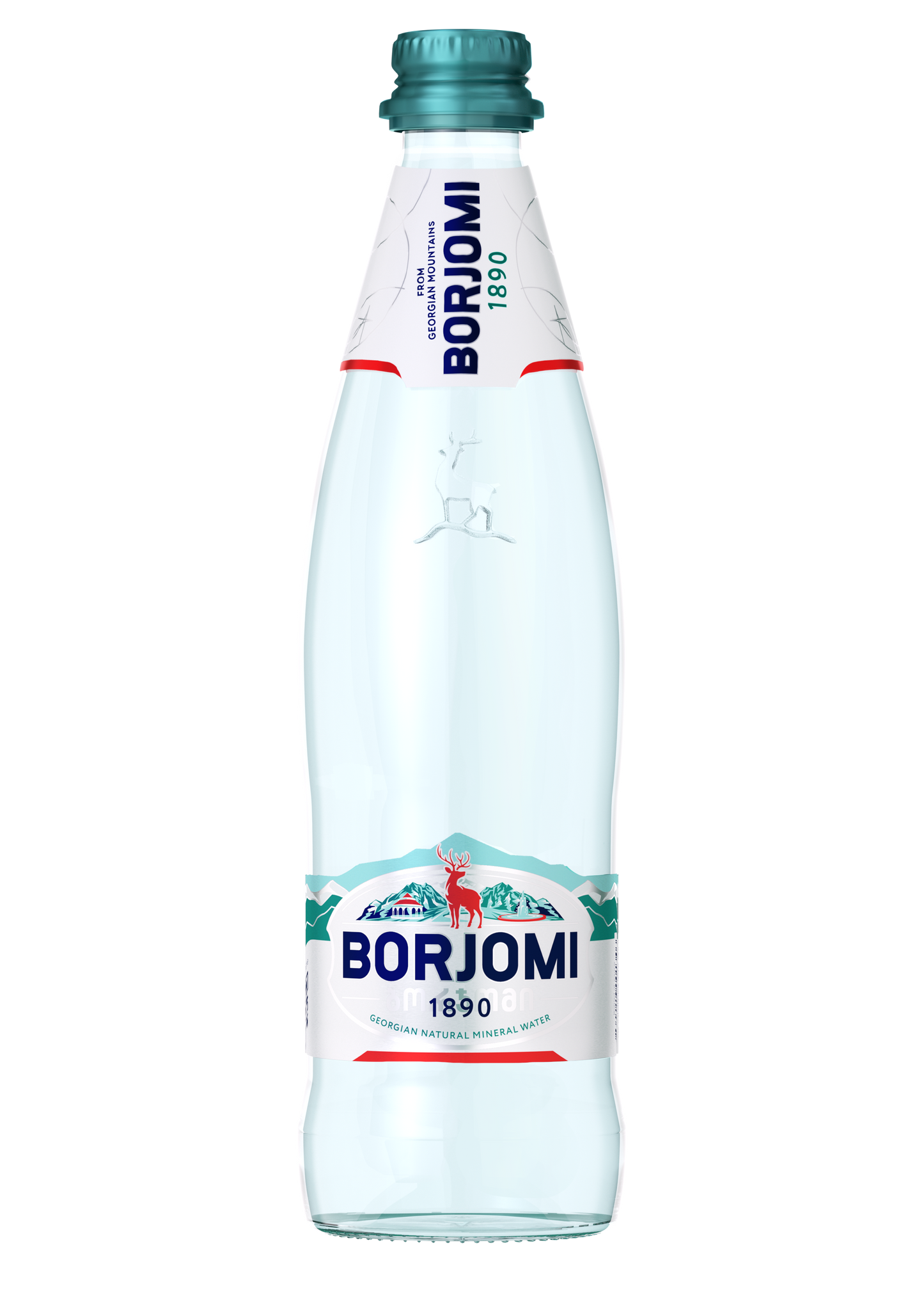 Mineral water BORJOMI 0.5 L, glass bottle D