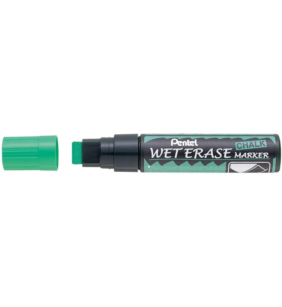 Chalk marker PENTEL ARTS, 10-15 mm, green, cross tip, recyclable