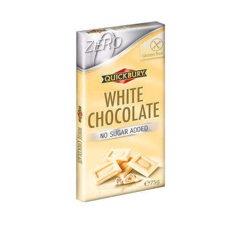 White chocolate, no added sugar, 75 g