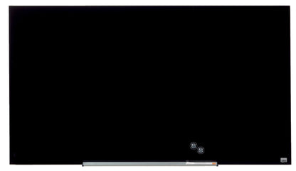 Glass magnetic board NOBO Impression Pro, widescreen 57, 126x71cm, black