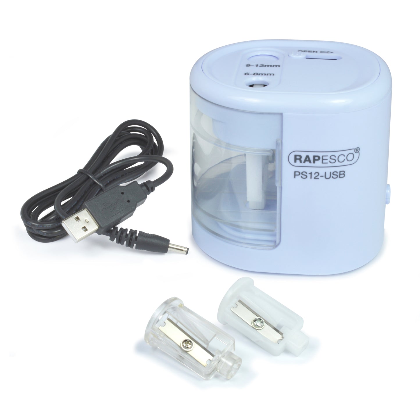 Automatic electric RAPESCO sharpener, blue