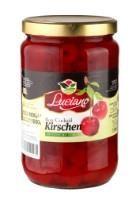 Canned red cherries LUCIANO, for cocktails, with stems, 1.9/1 kg