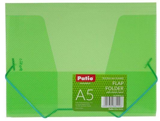 Document case PATIO with elastic, PP, A5