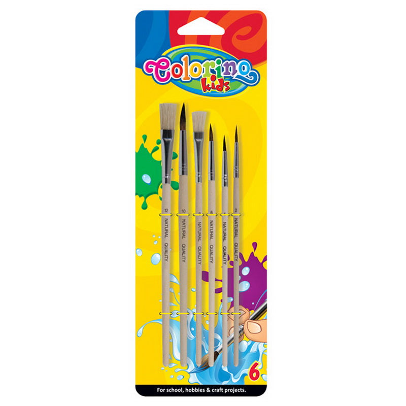 COLORINO brushes, 6 pcs.