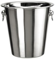 Bucket, for bottle, stainless steel, D 21.5 cm, H 19 cm