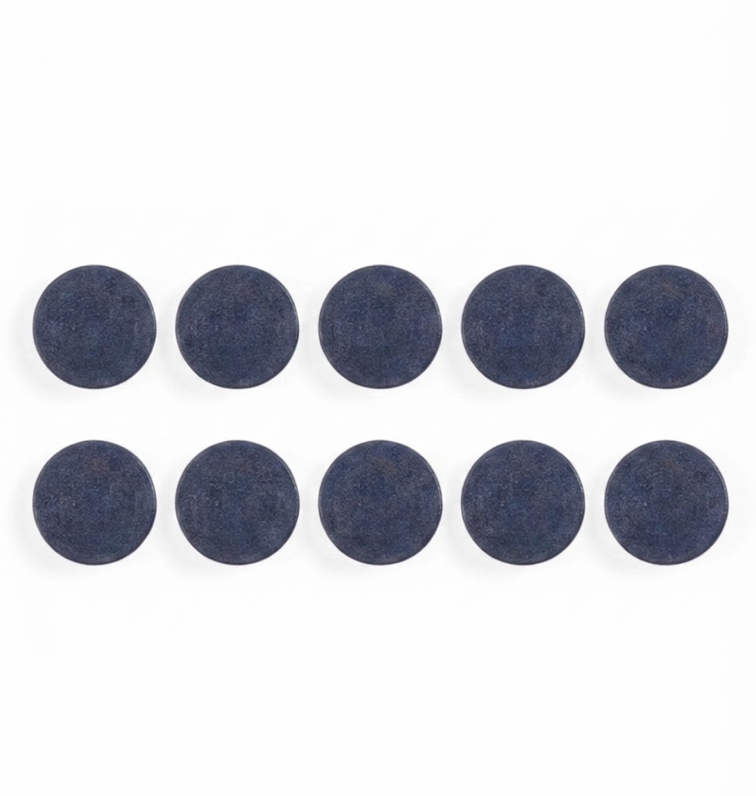 Baltosios lentos magnetai BI-OFFICE 30 mm, 10 vnt., ypač stiprūs, mėlyna sp.