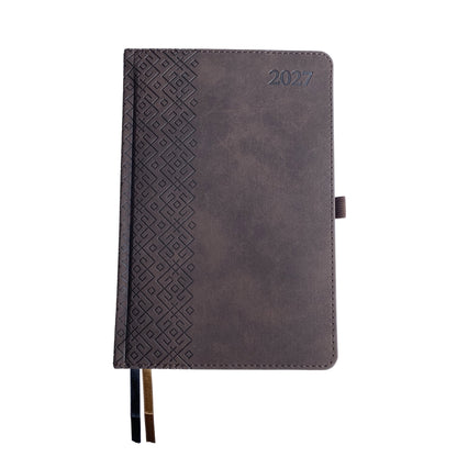 Kalendorius TRADITIONAL 2027, PU, A5, ruda