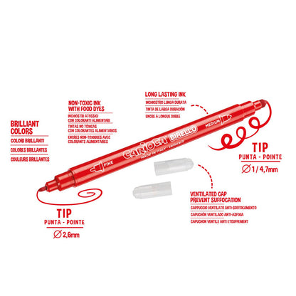 CARIOCA BIRELLO felt-tip pens, double-sided