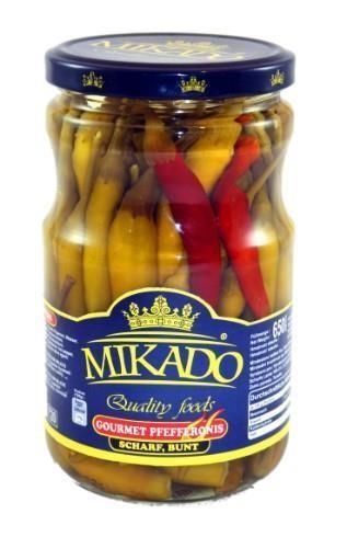 Canned chili peppers, MIKADO, 0.65 kg / 0.3 kg