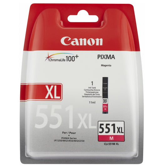 Canon CLI-551XL (6445B001), purpurinė kasetė rašaliniams spausdintuvams