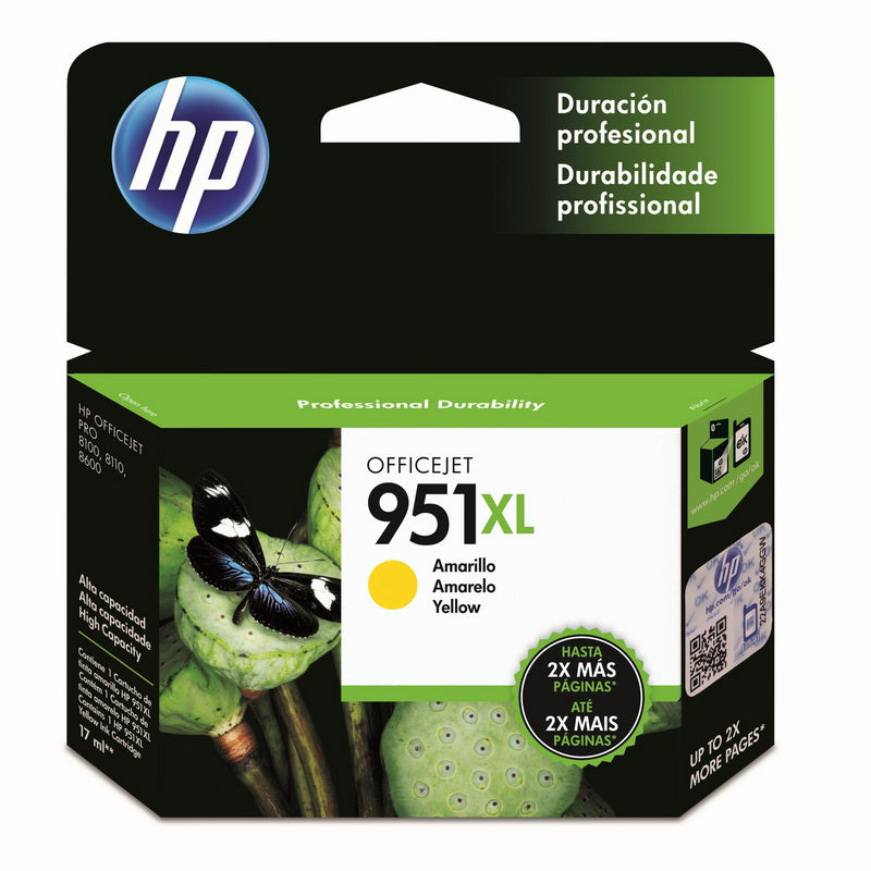 Rašalo kasetė HP CN048A Nr.951XL, Geltona