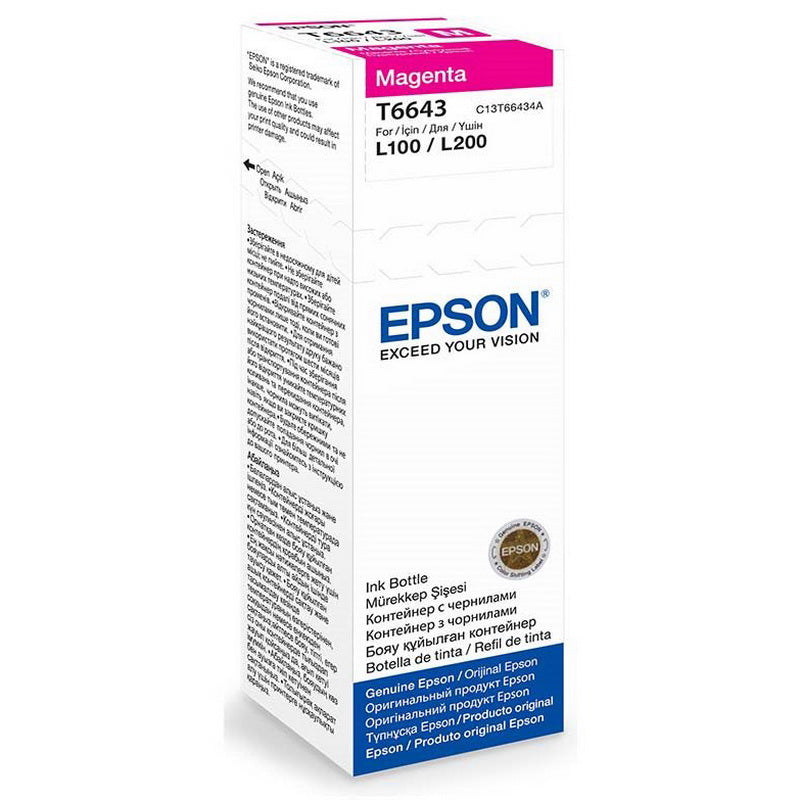 Epson (C13T66434A), purpurinė kasetė rašaliniams spausdintuvams