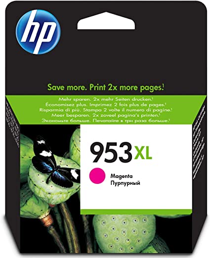 HP No.953 XL (F6U17AE), magenta cartridge for inkjet printers, 1600 pages.