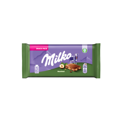 Milk chocolate MILKA Alpine milk with hazelnuts, 45g