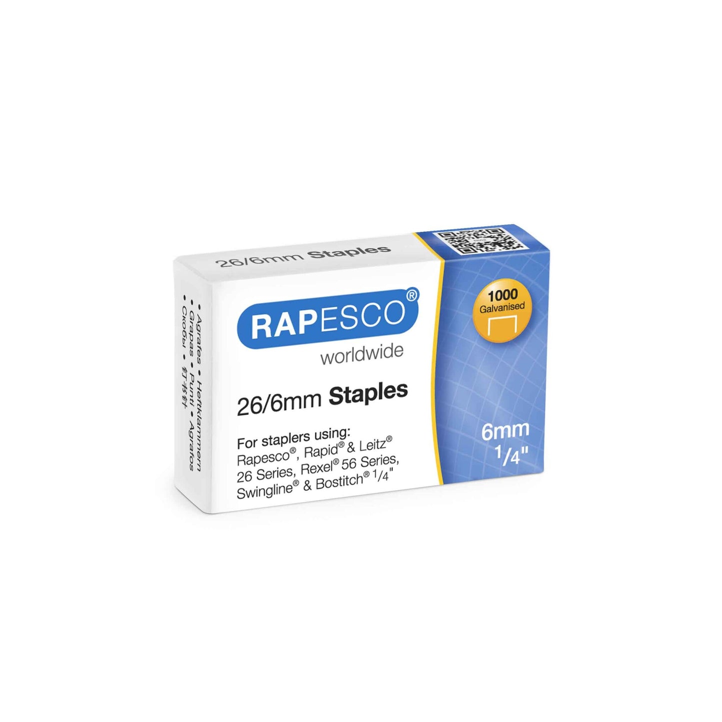 Sąsagėlės RAPESCO  26/6mm  (dėž. 1000 vnt)