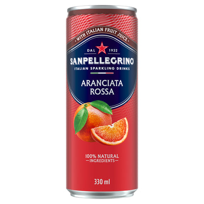 Soft drink SAN PELLEGRINO Aranciata Rossa, 0.33l, can, D