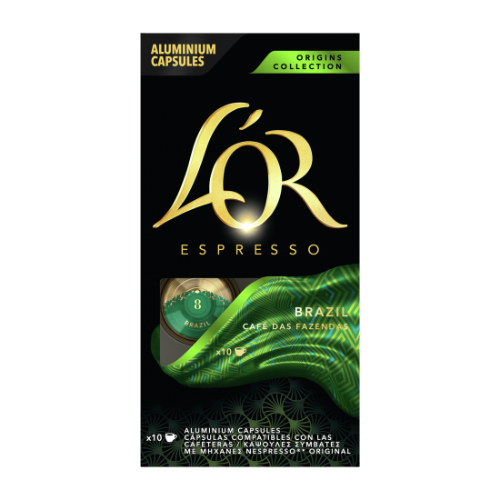 Coffee capsules L'OR Brazil, 10 pcs.