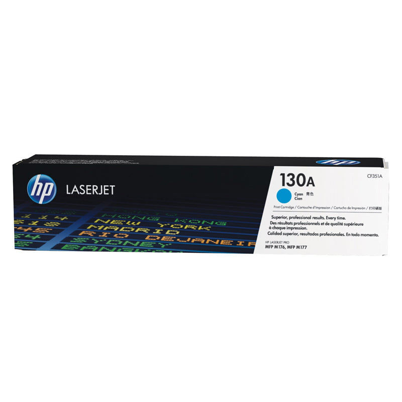 HP No.130A (CF351A), cyan cartridge for laser printers, 1000 pages.