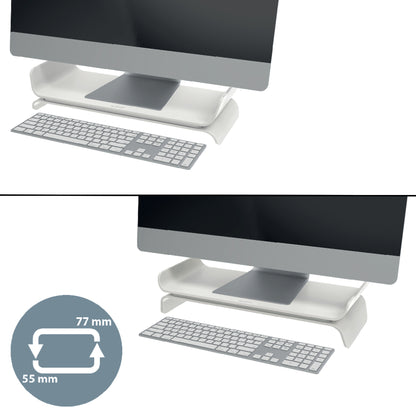 Monitor stand Leitz Ergo, adjustable, gray