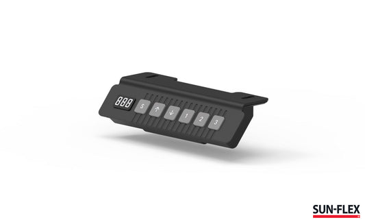 Reguliuojamo aukščio stalas SUN-FLEX®EASYDESK ELITE, elektrinis, vieno variklio, juodas rėmas, 120x60 cm juodas stalviršis