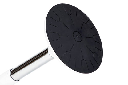 Reguliuojamo aukščio kėdė SUN-FLEX®ACTIVE, 62-71 cm, baltas rėmas, juoda sėdima vieta.