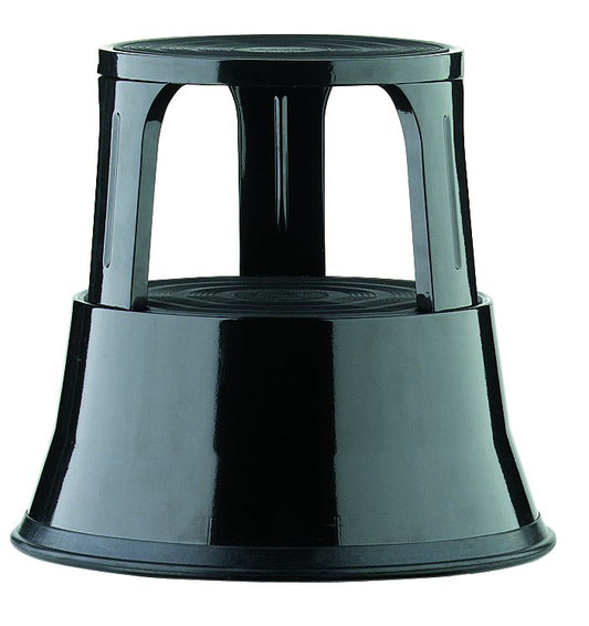 Mobile metal step ALCO, 44 cm high, black