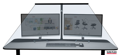 Stalinis šviestuvas SUN-FLEX®SCREENLITE, ekranui apšviesti, juodas