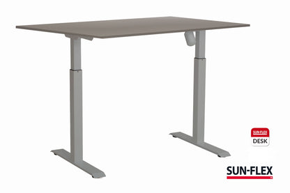 Reguliuojamo aukščio stalas SUN-FLEX ADAPT I, vieno variklio, pilkas 120x80cm