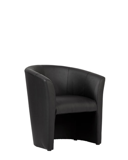 Fotelis NOWY STYL CLUB, juodos sp.  odos imitacija