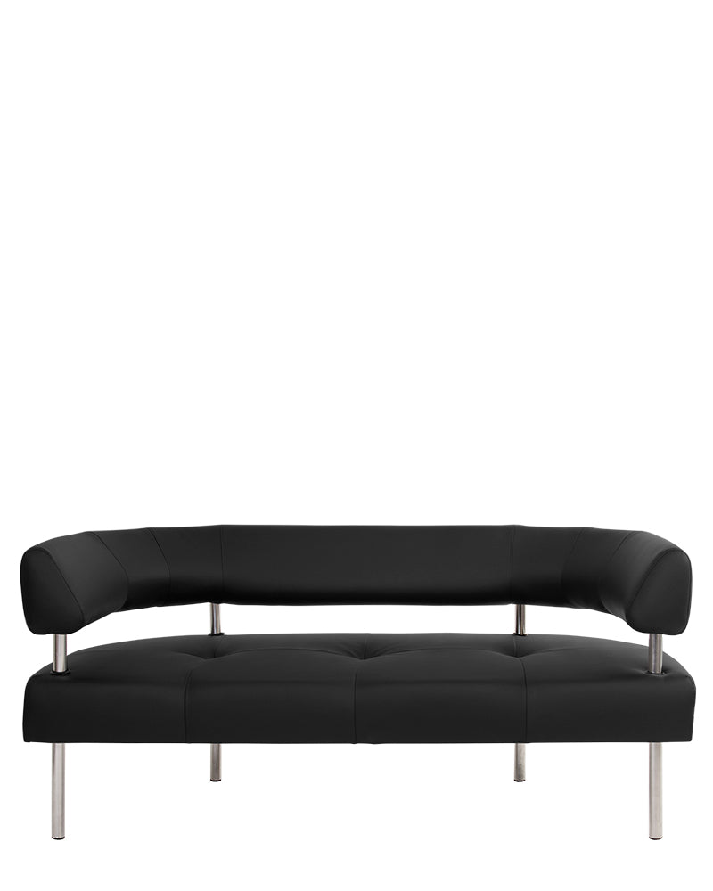 Sofa NOWY STYL Office, odos imitacija, juodos sp.