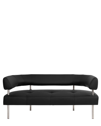 Sofa NOWY STYL Office, odos imitacija, juodos sp.