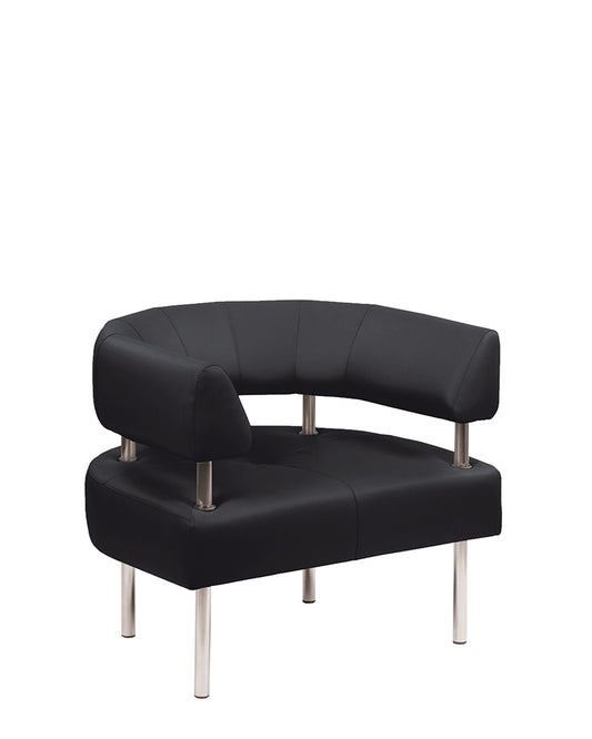 Fotelis NOWY STYL OFFICE ACR, juodos sp. odos imitacija